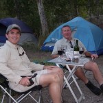 Two happy fishing campers!