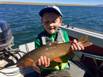 trout fishing with kids