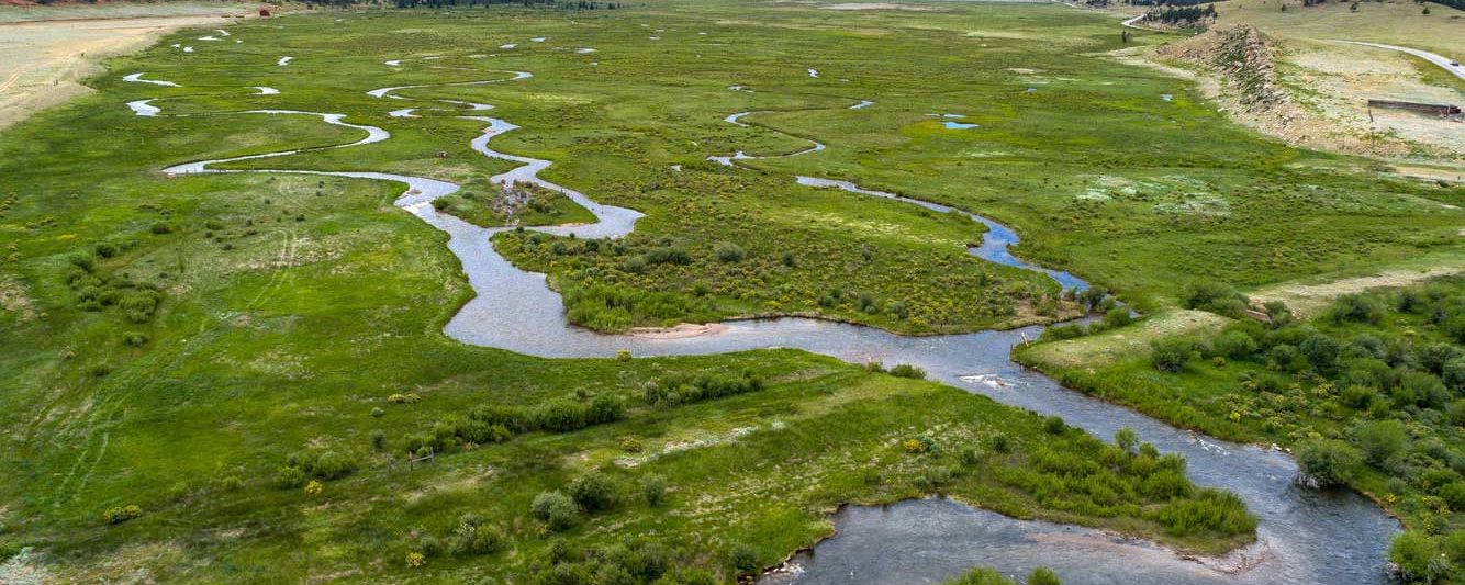 winding river aerial